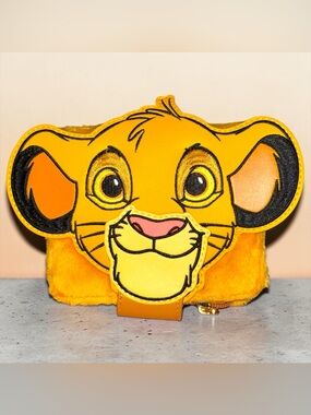 Loungefly The Lion King Exclusive 30th Anniversary Simba Plush Flap Wallet